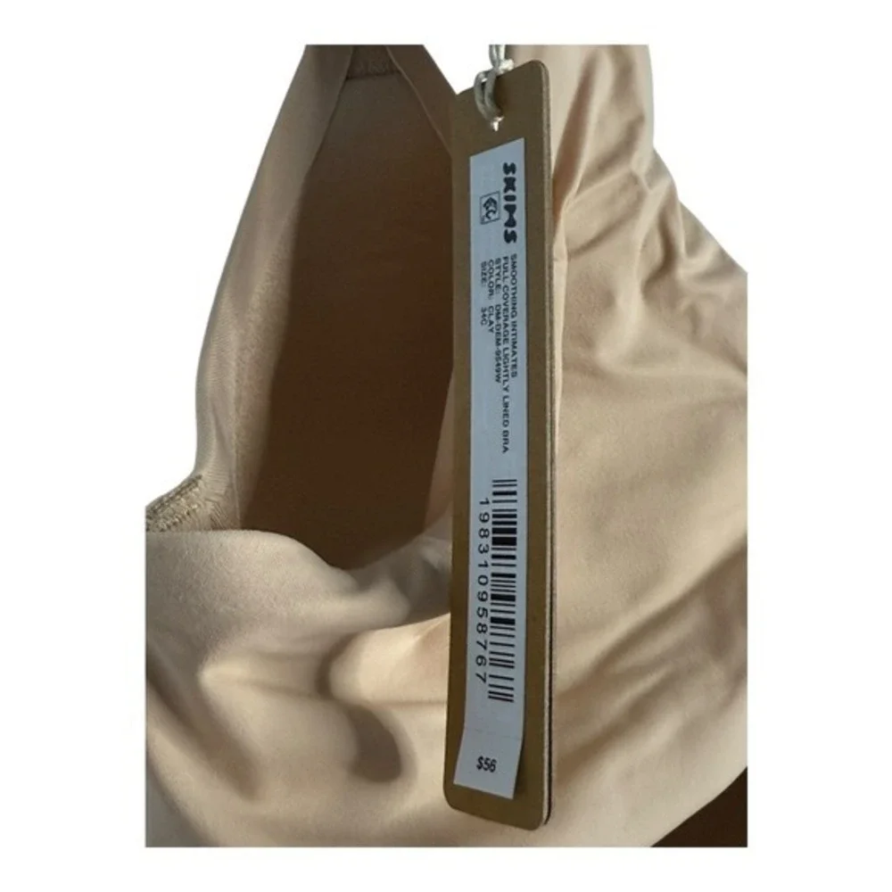 SKIMS Smoothing Full Coverage Bra Clay 34C NWT‎ - Picture 9 of 11